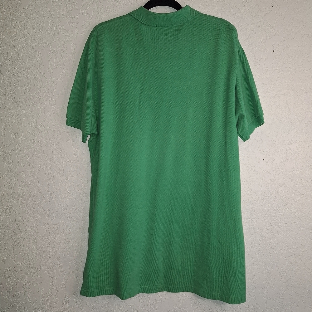 Polo Ralph Lauren Green Pink Logo Essential Polo Dress Shirt - XL - Picture 2 of 10
